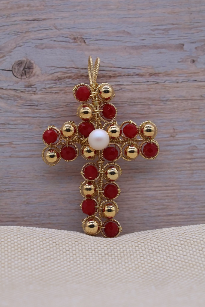 Dije de Cruz Artesanal - Goldfilled