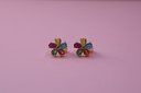 Arete de Flor - Rodio