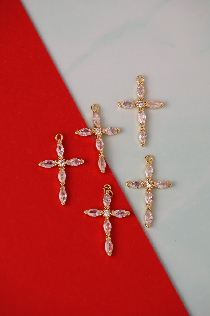Dije de Cruz Elegante - Goldfilled