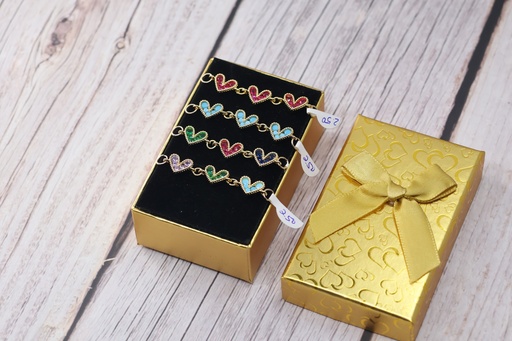 Dije de 3 Corazones Entrelazados - Goldfilled 